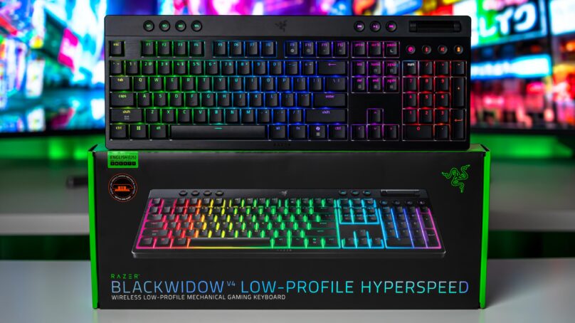 مراجعة Razer BlackWidow V4 Low Profile و مجموعة HyperSpeed