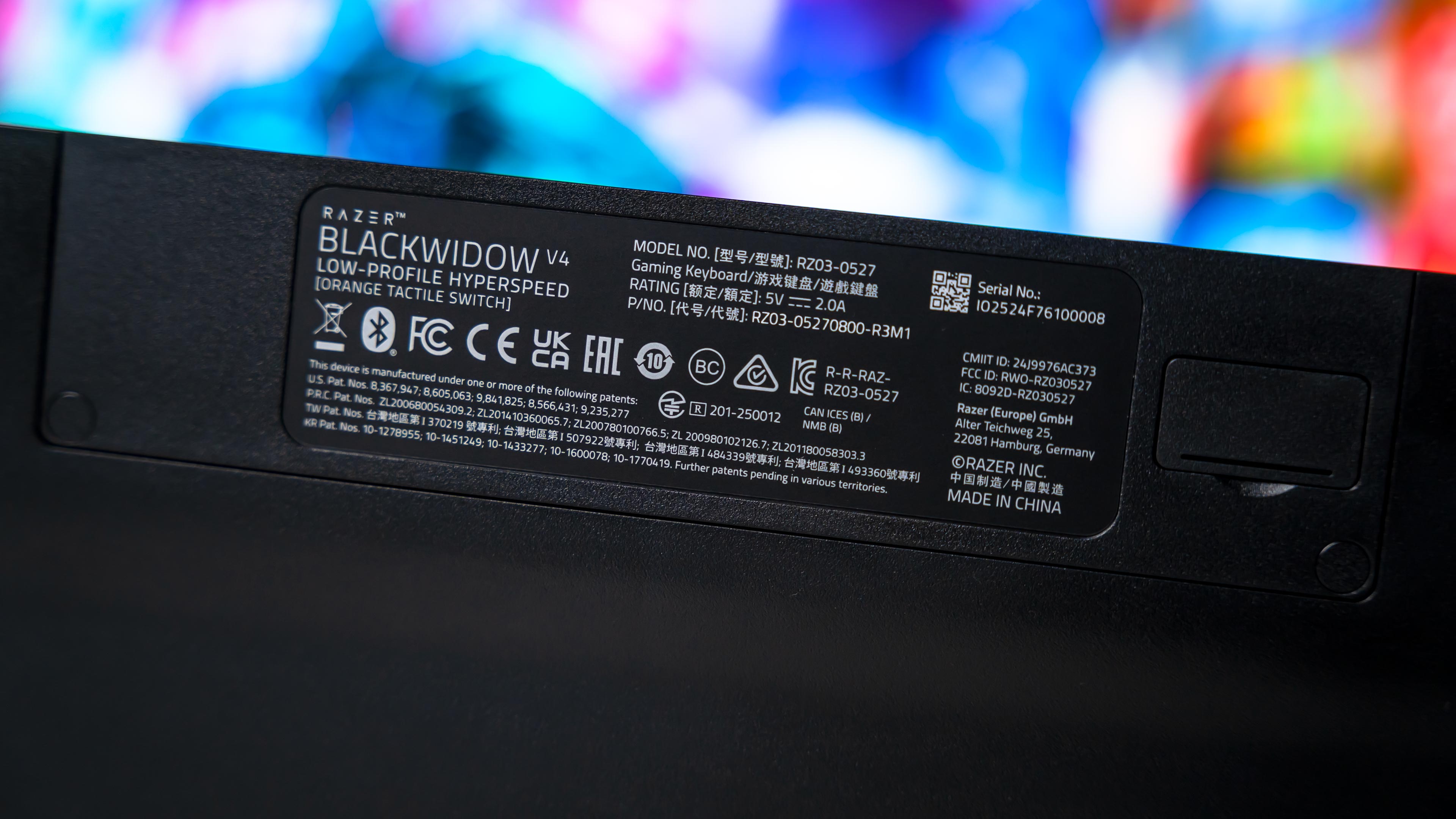 Razer BlackWidow V4 Low Profile HyperSpeed Keyboard (13)