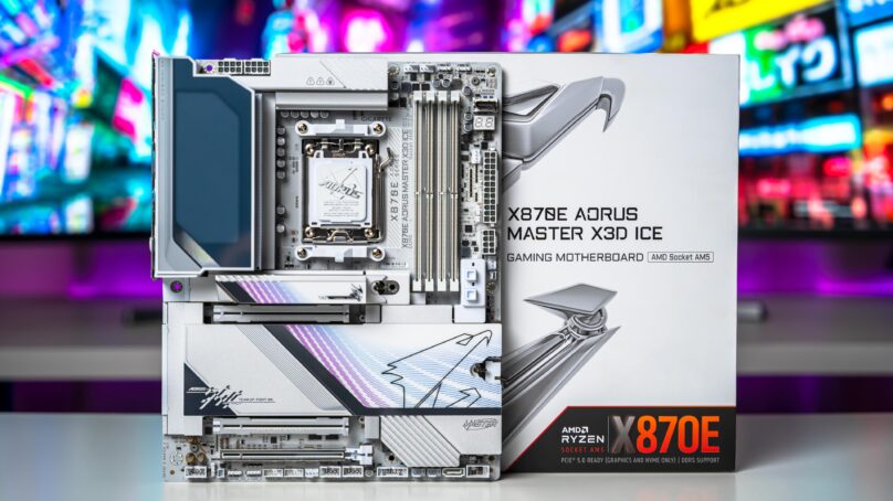 مراجعة Aorus X870E Master X3D ICE : تحديث أستثنائي لمعالجات X3D