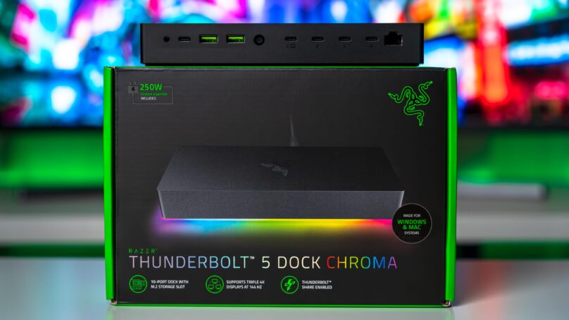 مراجعة Razer Thunderbolt 5 Dock Chroma : وحدة توصيل للفئة العليا
