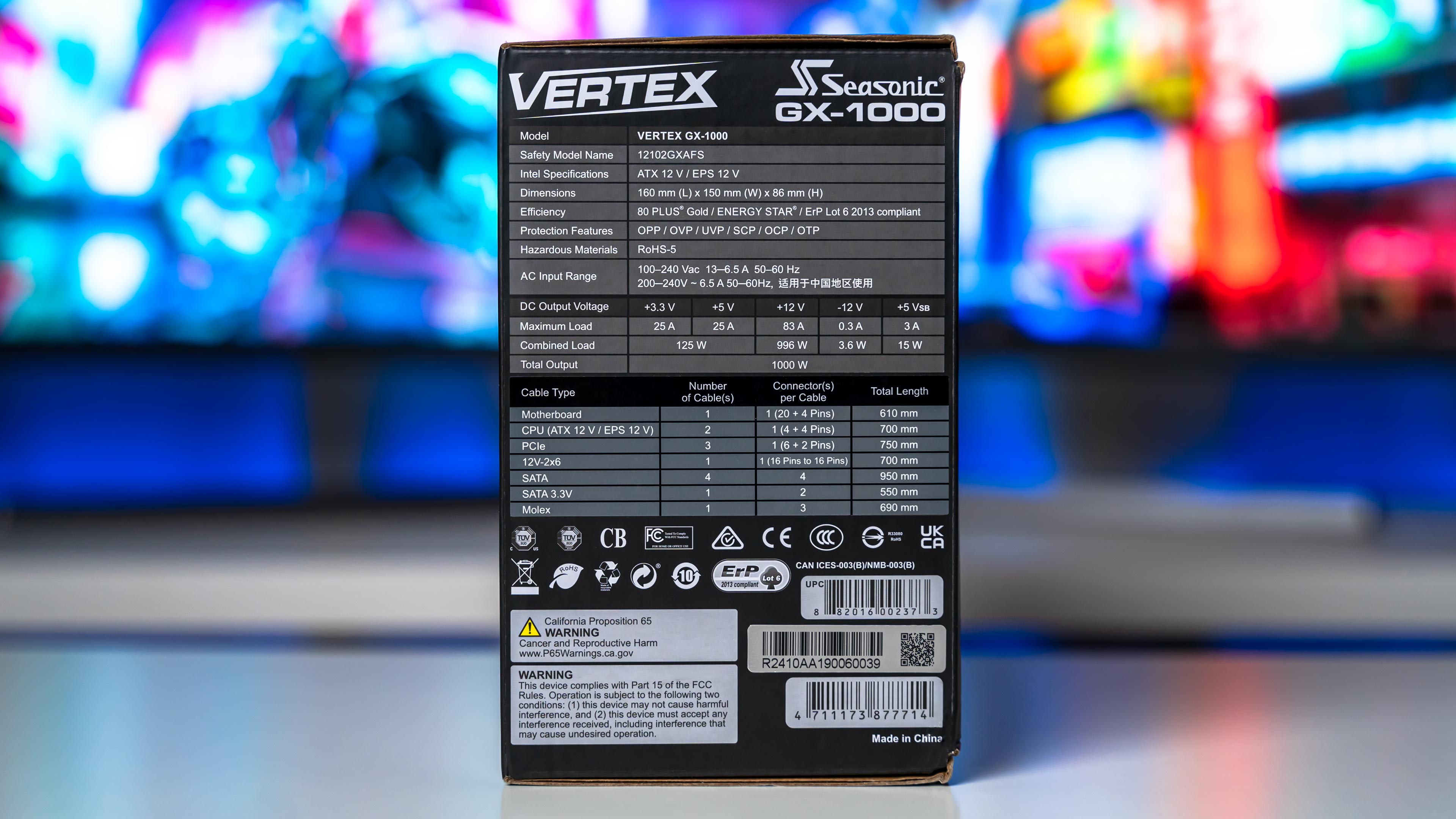 Seasonic Vertex GX-1000 Box (6) Seasonic Vertex GX-1000 Box (6)