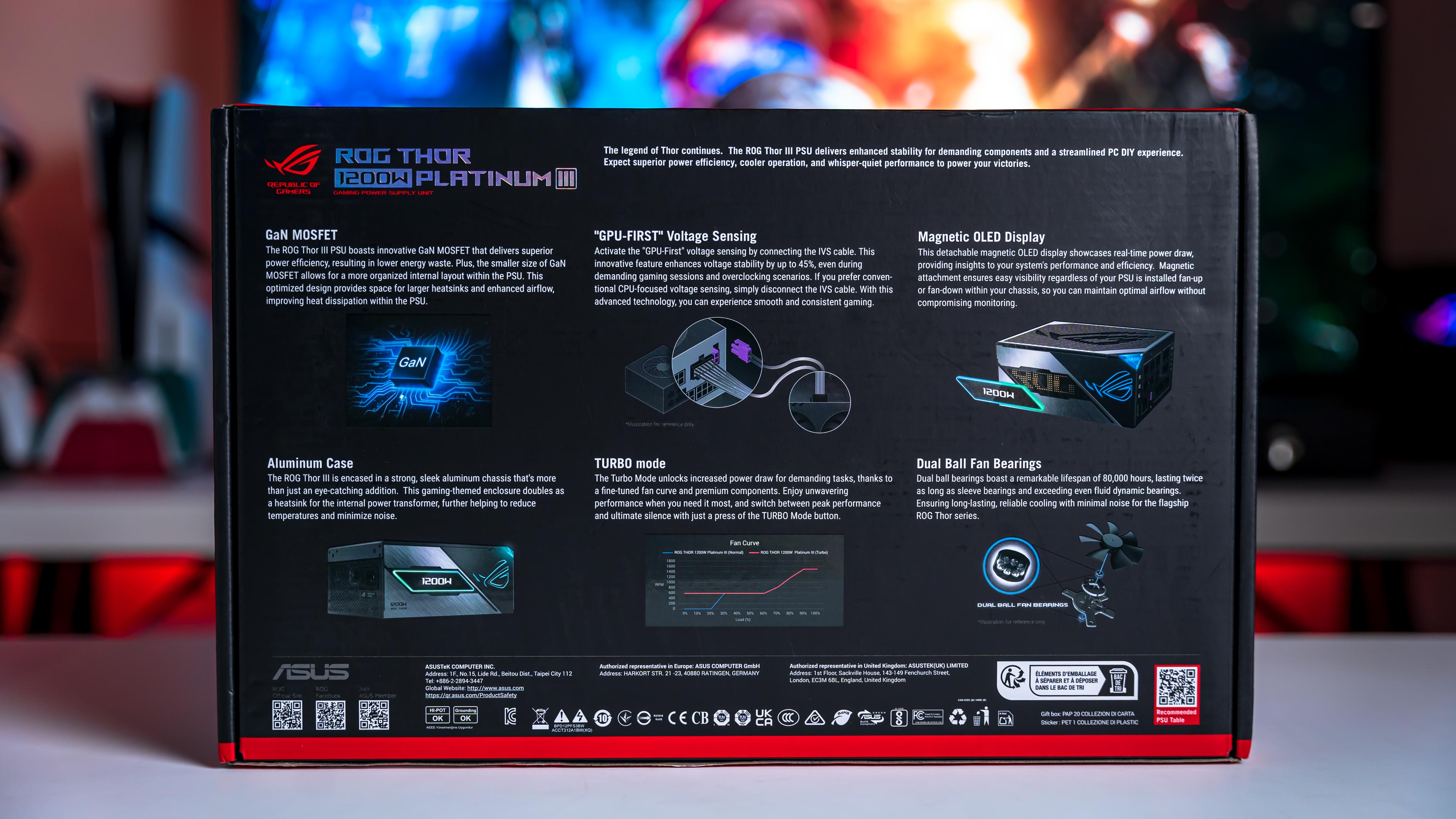 ASUS ROG THOR 1200W Platinum III Box (7)