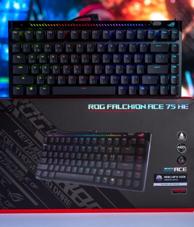 مراجعة ASUS ROG Falchion Ace 75 HE : أزرار مغناطيسية لتجربة هادئة