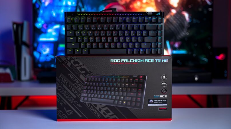 مراجعة ASUS ROG Falchion Ace 75 HE : أزرار مغناطيسية لتجربة هادئة